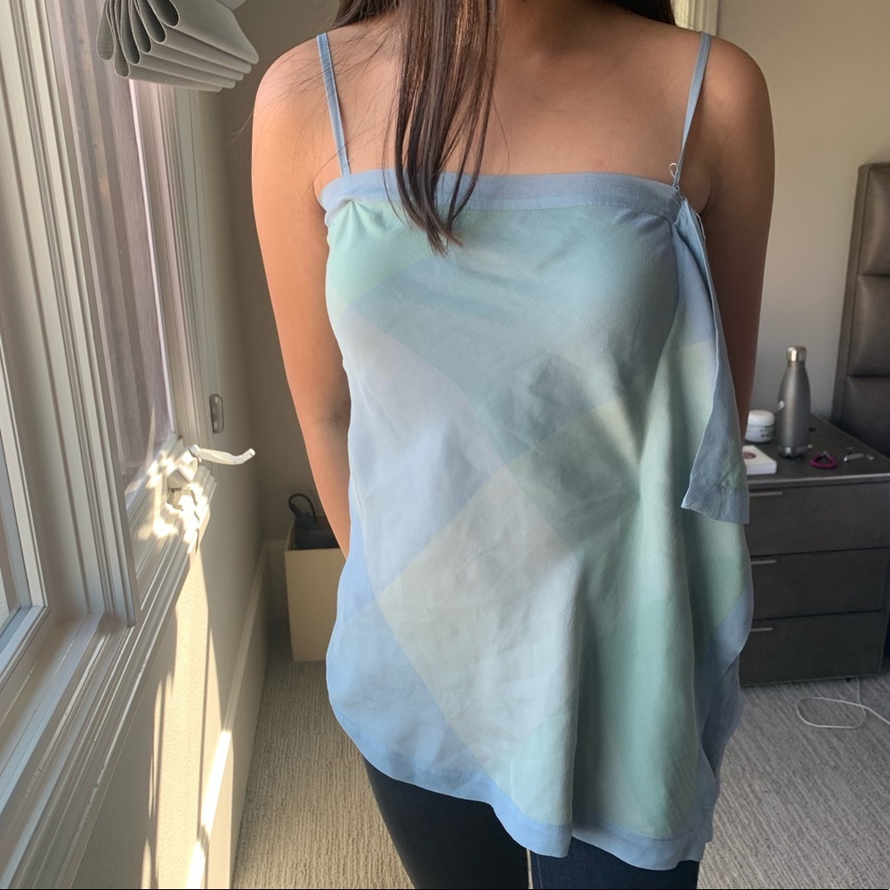 DKNY silk handkerchief tank top camisole